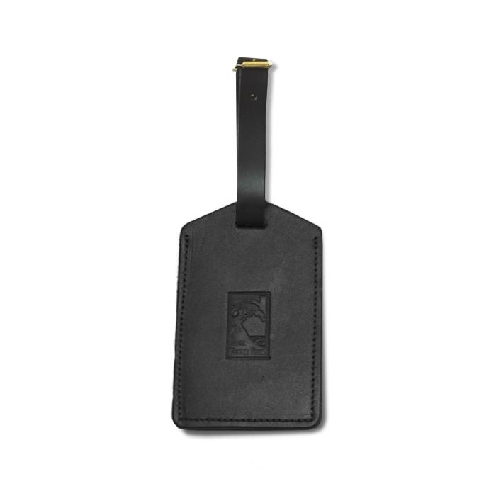 Black luggage tags with The Lodge at Torrey Pines logo