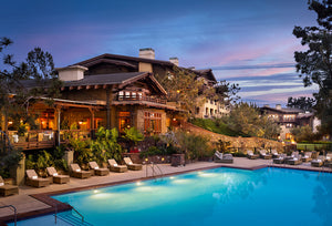 View of the Pool and The Lodge at Torrey Pines