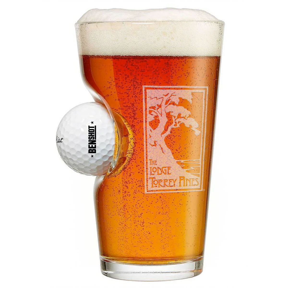 Golf Ball Pint Glass – The Lodge at Torrey Pines
