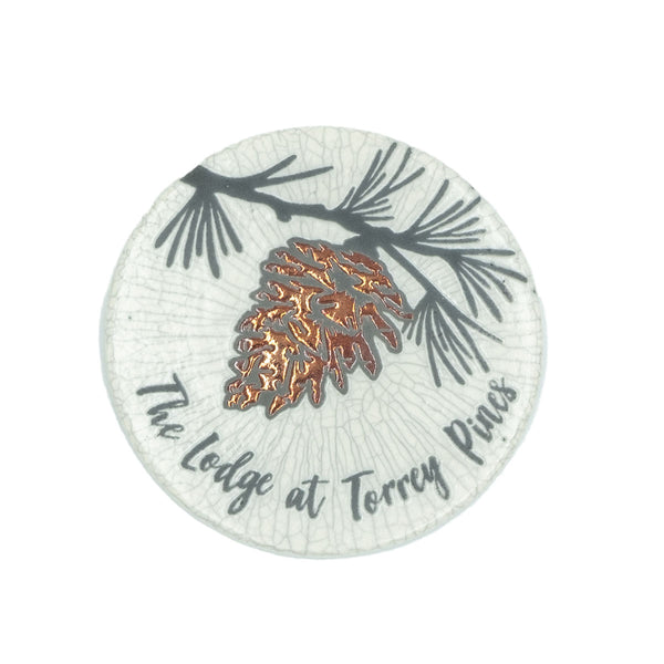 Pinecone Hand Painted Coaster