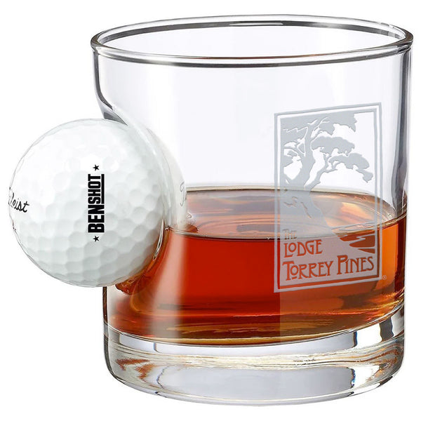 Golf Ball Rock Glass