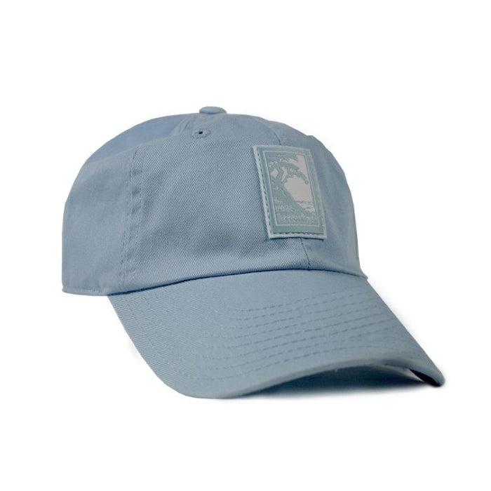 Women's light blue adjustable hat with The Lodge at Torrey Pines logo