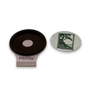 Hat clip separated from ball marker with The Lodge at Torrey Pines logo