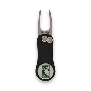 Black Pitchfix Divot Tool with Magnetic Ball Marker from The Lodge at Torrey Pines
