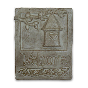 Welcome Tile Birdhouse by Janet Ontko