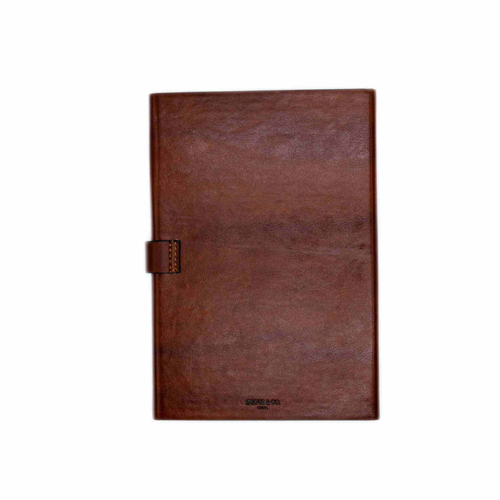 Leather journal notepad with The Lodge at Torrey Pines logo