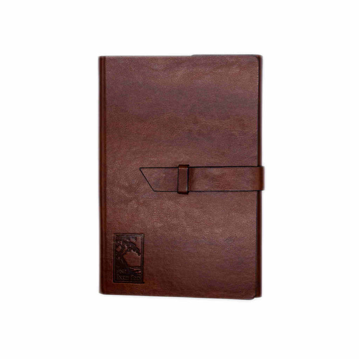 Leather journal notepad with The Lodge at Torrey Pines logo